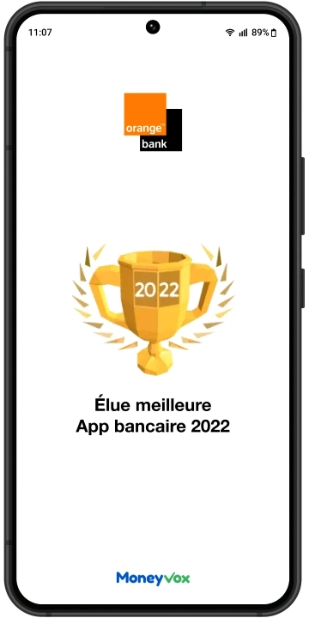 Orange Bank élue meilleur application bancaire 2022 par MoneyVox
