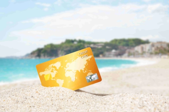 carte bancaire perdue sur une plage à l'étranger