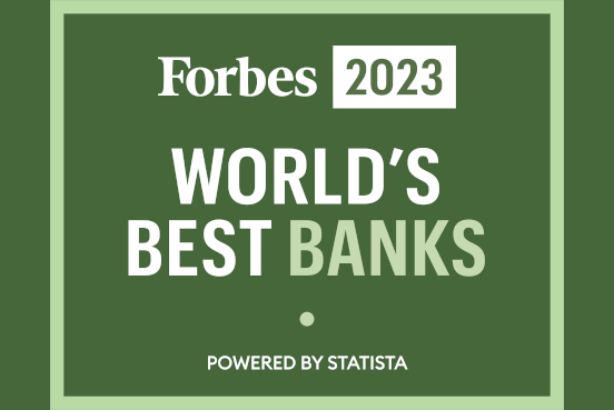 Logo Forbes world best banks 2023